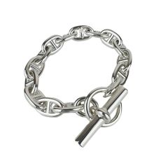 新品未使用　Hermès エルメス Chaine dAncre MM 15コマ シェーヌダンクル SV925 シルバー925 アクセサリー　レディース　ブレスレット
