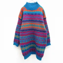 Dorothy Perkins ドロシーパーキンス ワンピース チュニック ニット ハイネック 総柄 w908708iのサムネイル