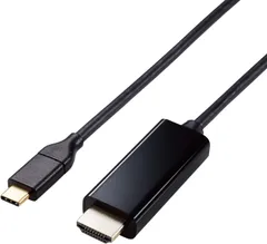 457 エレコム 映像変換ケーブル USB Type-C-HDMI ミラーリング対応 4K2K/60Hz 【 スマホ・タブレットの映像をテレビに出力可能 】 2m ブラック