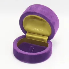 良品 グッチ 空箱 リングケース 指輪ケース パープルカラー メンズ/レディース 2000000 NSK KRK