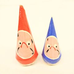 三角だるま 縁起物 起き上がり小法師　縁起物　郷土工芸　伝統工芸 新潟民芸品