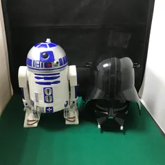 5557　スターウォーズ　R2-D2　貯金箱　＆　ダースベイダーポップコーンバケット【ジャンク】