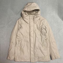 【LAD MUSICIAN】ラッドミュージシャン　  サイズ４２　中綿入り　フーデッドブルゾン　ベージュ　ライトアウター　右ポケット付近汚れ　ライトダウン　コットン　ジャケット