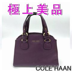 極美品✨コールハーン シボ革トートバッグ ロゴプレート チャーム 大 