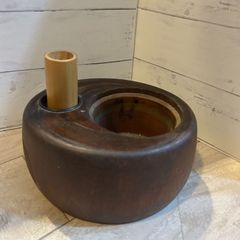 ○天目釉 アンティーク陶器 来客用灰皿 角田園作 - メルカリ