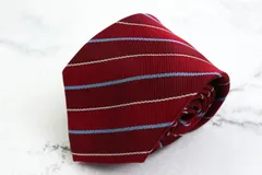 パーフェクトスーツ ブランド ネクタイ ストライプ柄 メンズ レッド P.S.FA 【中古】