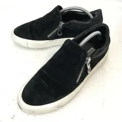 ホーキンススポーツ/hawkins sport★HW20110/ジッパー式/スエードスニーカー/スリッポンシューズ【23.5/黒/BLACK】Shoes/trainers◆Q-273