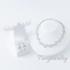 【ブランド公式】P011N006T004 3点セット ブライダルアクセサリー フィノジュエリー イヤリング ビジュー キュービック キュービックジルコニア ウェディング ブライダル 花嫁 結婚式 ウエディングアクセサリー 海外挙式 2次会 パーティー ゲスト