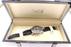 ガガミラノ マヌアーレ 48MM 手巻き 腕時計 ブラック