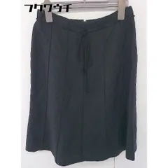 ◇ COMME CA ISM コムサイズム リネン混 膝丈 フレア スカート サイズM ブラック レディース  【中古】 【1110220000069】のサムネイル