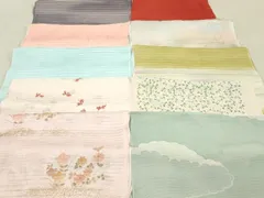 平和屋着物＊夏物　和装小物　帯揚げ10枚　全て正絹　逸品　DAAP5402by