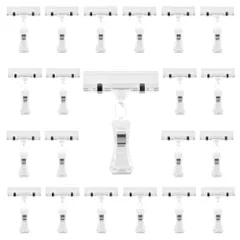 AZNABLE ポップ クリップ POP スタンド 値札 プライスカード 透明 20個入 