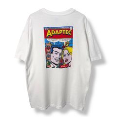 90s Hanes ADAPTEC Computer Print T-Shirt Made in USA 【XL】 90年代 ヘインズ アダプテック 企業系 コンピューター Tシャツ 半袖 USA製 アメリカ製 古着 ビンテージ ヴィンテージ シングルステッチ