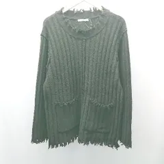 ◇ SLY スライ ダメージ加工 カジュアル 大きめ 長袖 ニット セーター サイズF ブラック レディース E  【1304210010675】