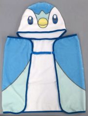 [Used] Dakimakura Cover, Sheet, Blanket - Piplup Poncho Blanket - "2024 Pokemon Collection Lottery ~Welcome to the Pokemon House~" Prize E
