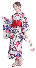 【数量限定】130 120 140 子供 セパレート 150 女の子 こども 160 ２Way 浴衣 (上衣・ワンピース・兵児帯の3点セット) [アリサナ]