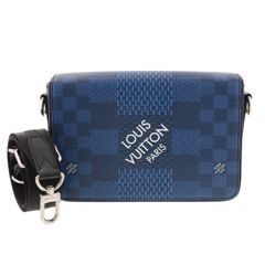 【中古】 LOUIS VUITTON （ルイヴィトン） ｽﾃｭﾃﾞｨｵ･ﾒｯｾﾝｼﾞｬｰ バッグ ショルダー/メッセンジャーバッグ Damier Graphite Blue N50026 used:B