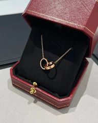 ✨新品✨Cartier ダブルリングネックレス