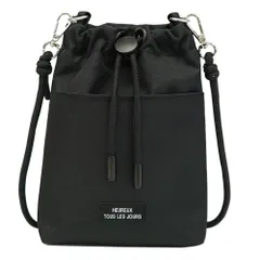 ☆ ブラック ☆ ミニ巾着コードスマホショルダー スマホショルダーバッグ 軽い スマホポーチ スマホ ショルダーバッグ スマートフォン ポーチ ミニショルダーバッグ 巾着バッグ 斜めがけバッグ 小さめ メンズ レディース おしゃれ シンプル 無地