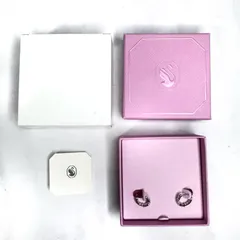 Swarovski スワロフスキー Vittore クリスタル フープピアス レディース シルバー