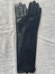 ラスト1点！レディース手袋 ロング革手袋 ブラック 【新品】