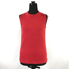 タグ付き新古品★L'EST ROSE【レストローズ】ノースリーブトップス【2/レディースM/赤/red】ベスト/shirts/Tops◆BJ083-e