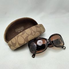 COACH S474A (BREE) サングラス ブラウン系 専用ケース付き - メルカリ