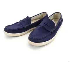 COLE HAAN コールハーン キャンバス ローファー 81/2 ネイビー メンズ 古着