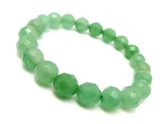 64面カット アベンチュリン ブレスレット 8mm パワーストーン ブレスレット レディース メンズ 天然石 数珠 アクセサリー