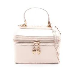 ブルガリ BVLGARI ハンドバッグ セルペンティ ジュエリーボックス ピンクゴールド レザー セルペンティ 2wayバニティバッグ レディース Used A