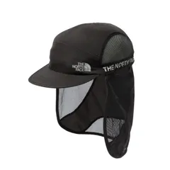 【新品】THE NORTH FACE ザノースフェイス ランニングキャップ RUN SHIELD CAP NN02377 ブラック ランシールドキャップ 日除け ひらひら サンシェード 日焼け防止 対策 トレラン トレイルランニング マラソン ランニング ジョ