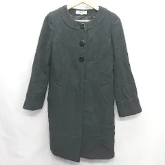 ◇ ⊇ Natural Beauty Basic アンゴラ ウール 長袖 ノーカラーコート サイズS ブラック レディース E  【1409240063889】のサムネイル