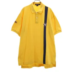 NAUTICA ノーティカ 90s オールド 半袖 ポロシャツ L イエロー レディース 古着