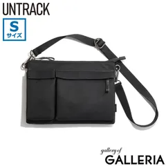 アントラック ショルダーバッグ メンズ レディース UNTRACK サコッシュ 斜めがけ 小さめ 軽い ブランド 横型 おしゃれ かっこいい 撥水 60022 ブラック