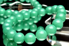 高発色◇南アフリカ産 グリーンアゲート　10mm　ブレスレット 1個売り パワーストーン 天然石 _BG5848-10