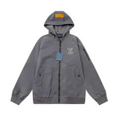 【本日限定特価】Louis Vuitton メンズ フーディー 刺繍ロゴ ブラック/グレー M-4XL [本日特価|新品未使用品]