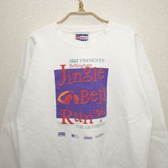 Hanes ヘインズ ULTIMATE COTTON スウェット トレーナー プリント ホワイト 白 古着【UR-626】