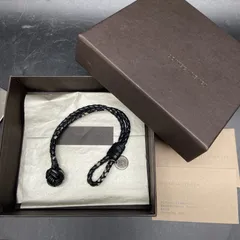 ⭐︎新品未使用　ボッテガヴェネタ 本革ブレスレット アクセサリー　ブラック ボッテガヴェネタ BOTTEGA VENETA ブレスレット 本革 メンズ