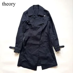 theory セオリー トレンチコート ネイビー ロングコート 上品 大人 きれいめのサムネイル