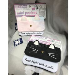 【ポーチ】移動ポケット ショルダー 女の子  マルチ ポーチ 抗菌 防臭 子ども キッズ リボン プレゼント ギフト 2way 取り外し ポシェット 幼稚園 保育園 小学校 小学生 女子 おしゃれ キャット ネコ ねこ 猫グッズ ねこ雑貨