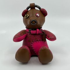 Coach コーチ キースヘリング くま バックチャーム キーリング ブラウン ピンク
