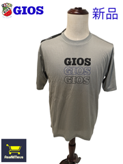 新品　タグ付き　GIOS Tシャツ　グレー　ロードバイク　ジオス　サイクルウェア