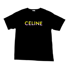 セリーヌ / CELINE　ルーズ　ロゴ　Tシャツ　ブラック