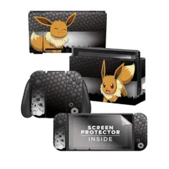 ニンテンドースイッチ ステッカー ポケモン イーブイ 液晶保護シール 本体 コントローラー用 P_0