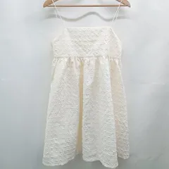 ◇ ⊂ LOWRYS FARM ローリーズファーム シンプル系 ノースリーブ ミニ丈 ワンピース サイズF ホワイト系 レディース E  【1507080004939】