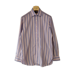 ラルフローレンパープルレーベル ドレスシャツ パープルストライプ M 15¹/₂  PURPLE LABEL