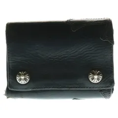 CHROME HEARTS クロスボールボタン　3フォールド　レザーウォレット CHROME HEARTS(クロムハーツ) 3FOLD 3フォールド クロスボールボタン