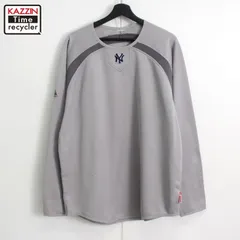 00s MLB majestic ニューヨーク・ヤンキース 長袖Ｔシャツ メンズ XL~サイズ相当 ビッグサイズ オーバーサイズ