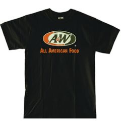 沖縄　A&W　 ロゴＴシャツ　ブラック　黒　 Lサイズ　翌々日着