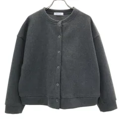 URBAN RESEARCH SONNY LABEL アーバンリサーチ サニーレーベル 長袖 ノーカラー カーディガン FREE チャコールグレー レディース 古着